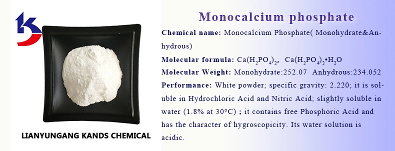 White Powder Calcium Phosphate, Monobasic Factory Direct Supply